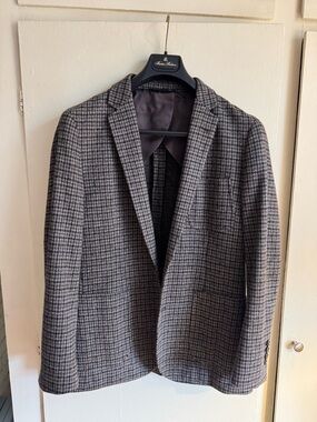 Brooks Brothers Gray Houndstooth Sport Coat
